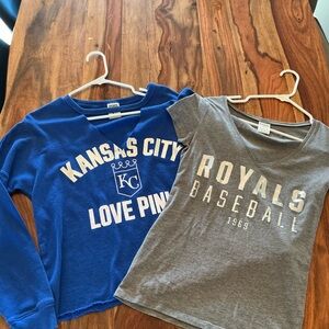 2 PINK Victorias Secret Kansas City Royals Shirtssize Small/XS